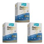 Kit 3X �mega 3 Ultra - 60 C�psulas - Equaliv