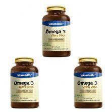Kit 3X �mega 3 Ultra DHA - 60 Softgels - VitaminLife