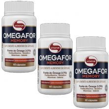 Kit 3X Omegafor Memory - 60 C�psulas - Vitafor