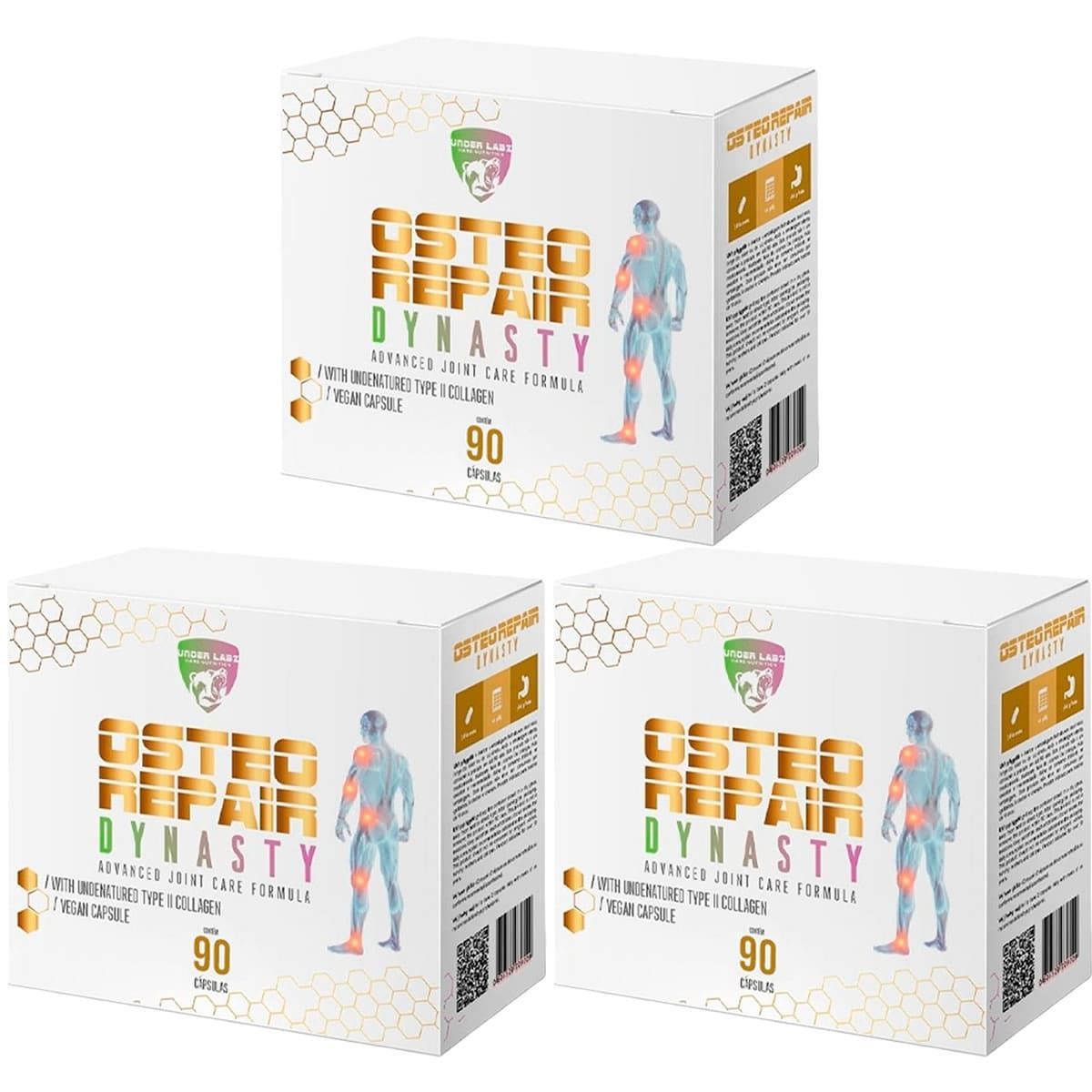 Kit 3X Osteo Repair Dynasty - 90 C�psulas - Under Labz