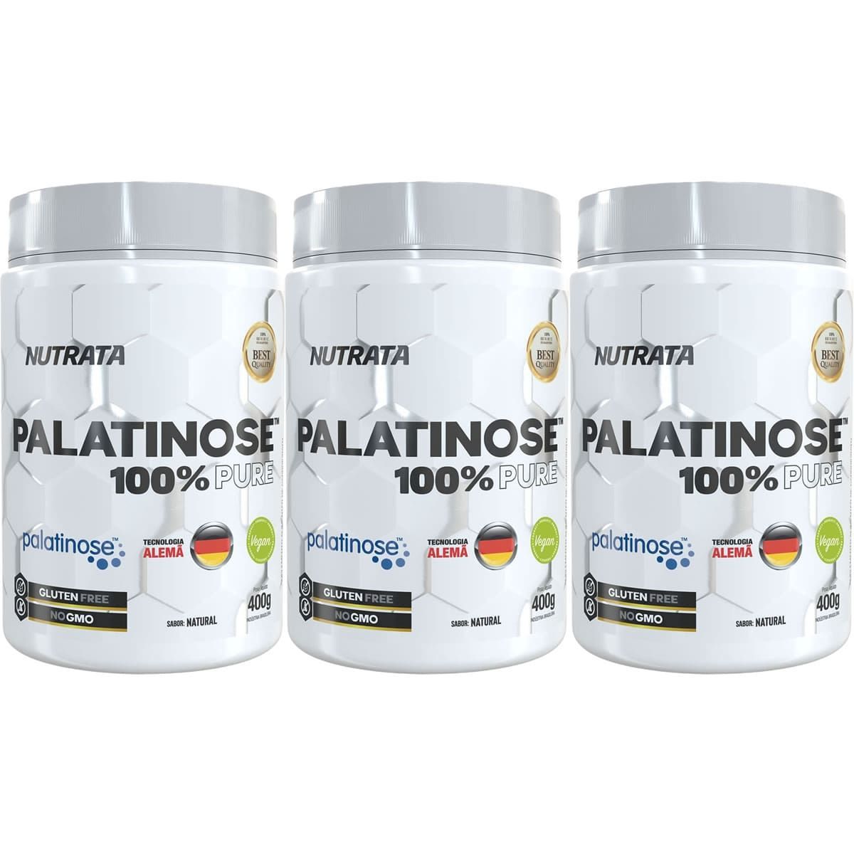 Kit 3X Palatinose - 400g Natural - Nutrata
