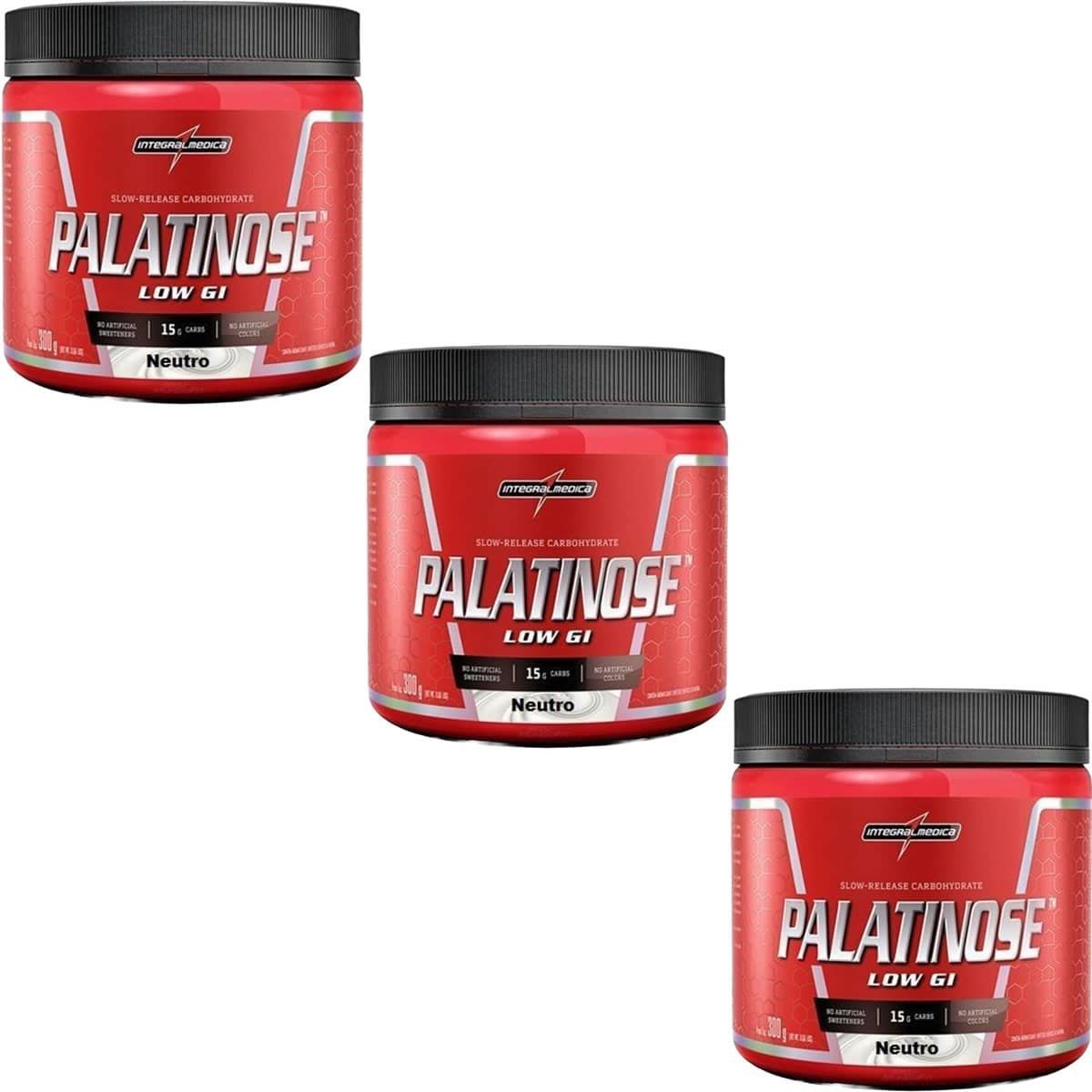 Kit 3X Palatinose Low GI - 300g Neutro - IntegralMedica