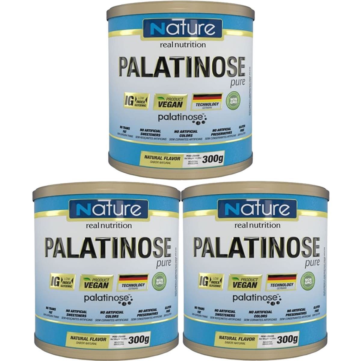 Kit 3X Palatinose Pure - 300g - Nature
