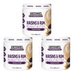 Kit 3X Pasta Amendomel - 500g Chocolate Branco e Passas Rum - Amendomel
