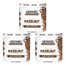 Kit 3X Pasta de Amendoim - 1010g Chocolate Branco Cacau c/ Avel� Crocante - AmendoMel