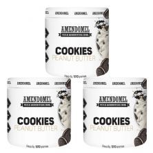 Kit 3X Pasta de Amendoim - 1010g Chocolate Branco Com Cookies - AmendoMel