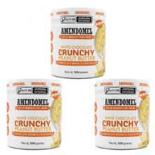Kit 3X Pasta de amendoim - 1010g Chocolate Branco Crocante -  AmendoMel