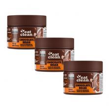 Kit 3X Pasta de Amendoim - 300g Chocolate Belga - Eat Clean