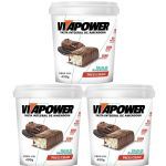 Kit 3X Pasta de Amendoim - 450g Press Cream - Vitapower