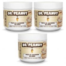 Kit 3X Pasta de Amendoim - 500g Beijinho com Whey Isolado - Dr. Peanut