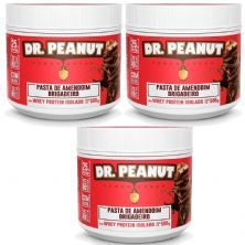 Kit 3X Pasta de Amendoim - 500g Brigadeiro com Whey Isolado - Dr. Peanut