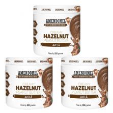 Kit 3X Pasta de Amendoim - 500g Chocolate Branco Cacau c/ Avel� - AmendoMel