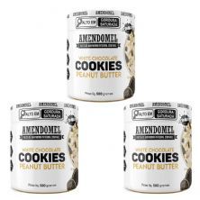Kit 3X Pasta de Amendoim - 500g Chocolate Branco Com Cookies - AmendoMel