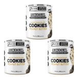 Kit 3X Pasta de Amendoim - 500g Chocolate Branco Com Cookies - AmendoMel
