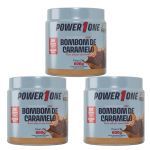 Kit 3X Pasta de Amendoim - 600g Bombom de Caramelo - Power One