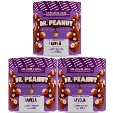 Kit 3X Pasta de Amendoim - 650g Avel� com Whey - Dr. Peanut