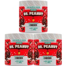 Kit 3X Pasta de Amendoim - 650g Chococo com Whey - Dr. Peanut