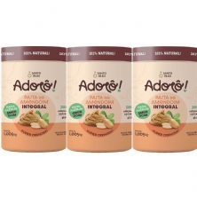 Kit 3X Pasta de Amendoim Ador� - 1,005kg Lisa - Santo �leo