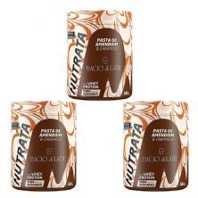 Kit 3X Pasta de Amendoim Bacio di Latte - 600g Caramelo Salgado - Nutrata