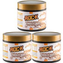 Kit 3X Pasta de Amendoim Com Whey - 500g Chocolate Branco - Rock Peanut