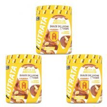 Kit 3X Pasta de Amendoim com Whey - 600g Dulce de Leche Crunch - Nutrata
