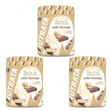 Kit 3X Pasta de Amendoim com Whey - 600g Leite Trufado - Nutrata
