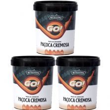 Kit 3X Pasta de Amendoim Go! - 400g Pa�oca Cremosa - Nutr�ssima