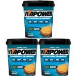 Kit 3X Pasta de Amendoim Integral - 450g Natural -  VitaPower