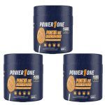 Kit 3X Pasta de Amendoim Integral - 500g - Power One