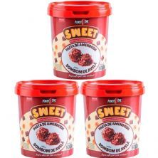 Kit 3X Pasta de Amendoim Sweet - 500g Bombom de Avel� - Power One