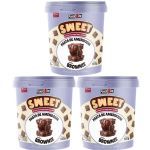 Kit 3X Pasta de Amendoim Sweet - 500g Brownie - Power One