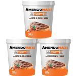 Kit 3X Pasta Integral de Amendoim - 500g Creme de Avel� e Cacau - AmendoMaxi