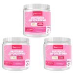 Kit 3X Pept�deos de Col�geno Verisol com �cido Hialur�nico - 300g Cranberry - NewNutrition