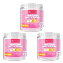 Kit 3X Pept�deos de Col�geno Verisol com �cido Hialur�nico - 300g Natural - NewNutrition