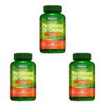 Kit 3X Picolinato Cromo 35mcg 60 C�psulas - Herbamed