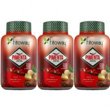 Kit 3X Pimenta - 60 C�psulas - Fitoway