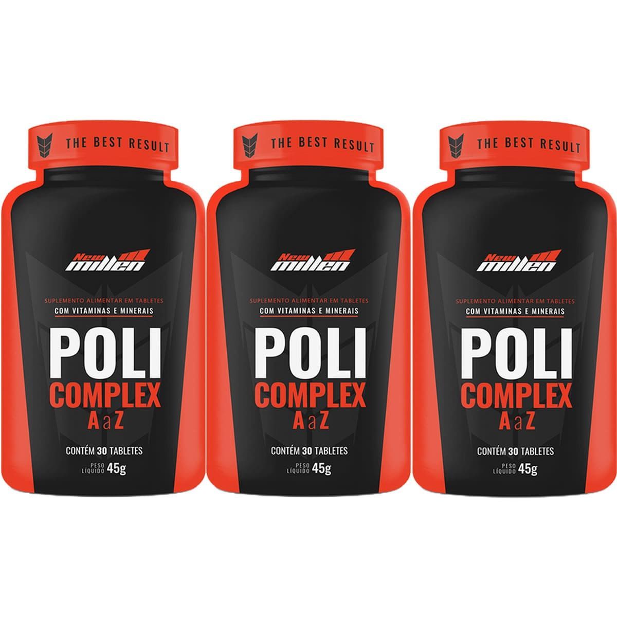 Kit 3X PoliComplex - 30 Tabletes - New Millen