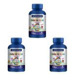 Kit 3X Polivitam�nico Gummies Kids - 30 Gomas Tutti Frutti - Catarinense Nutri��o