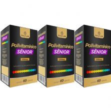 Kit 3X Polivitam�nico S�nior - 60 C�psulas - Gold Lab