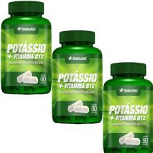 Kit 3X Potassio + Vitamina B12 - 60 C�psulas - Herbamed