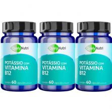 Kit 3X Pot�ssio + Vitamina B12 - 60 C�psulas - QualyNutri