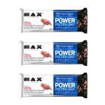 Kit 3X Power Protein Bar - 1 Unidade 90g Morango Sensation - Max Titanium