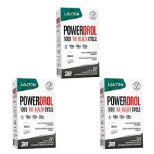 Kit 3X Powerdrol - 60 C�psulas - Lauton