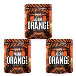 Kit 3X Pre Workout Agent Orange - 250g Abacaxi com Gengibre - New Millen