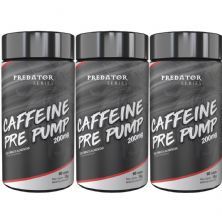 Kit 3X Predator Caffeine Pr� Pump - 60 C�psulas - Nutrata