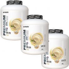 Kit 3X Premium 2w Whey - 2000g Baunilha - Nutrata