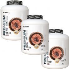 Kit 3X Premium 2w Whey - 2000g Double Chocolate - Nutrata