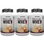 Kit 3X Premium Whey - 900g Banana com Canela - Nutrata