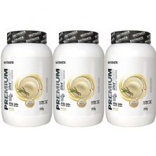 Kit 3X Premium Whey - 900g  Creme De Baunilha - Nutrata