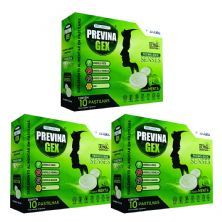 Kit 3X Previna Gex - 10 Pastilhas Menta - IDN Labs
